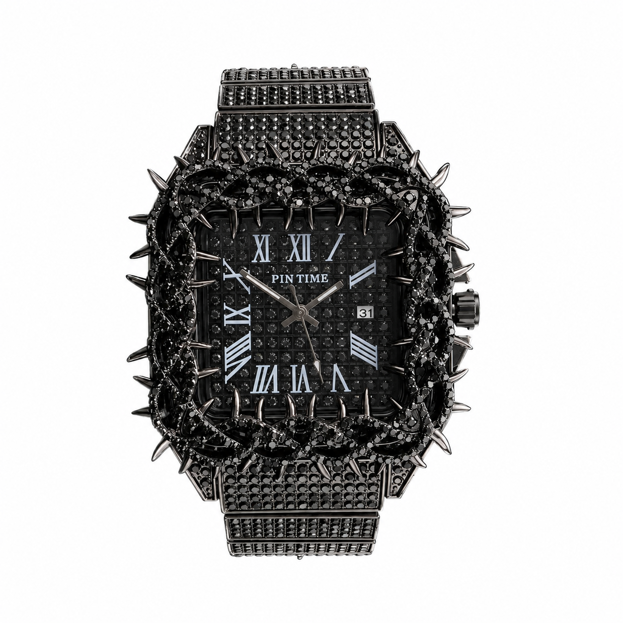 Black Thorn Moissanite Watch